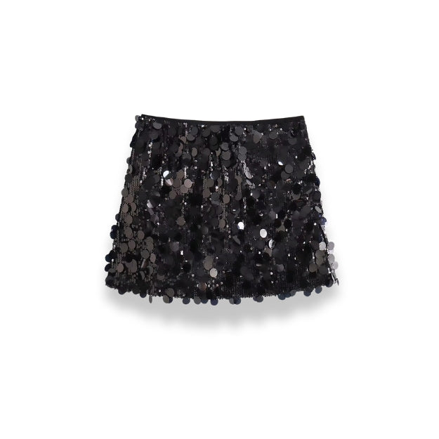 High-Waist Pleated Skort