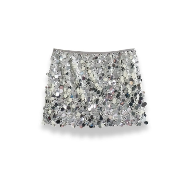 High-Waist Pleated Skort